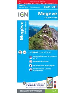 IGN 3531OTR Megève / Col des Aravis