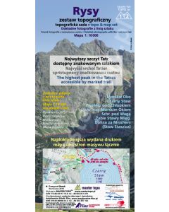 Rysy zestaw topograficzny (składany). Ściany Tatr TOPO nr 1 i 2