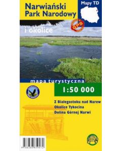 Narwiański Park Narodowy mapa laminowana