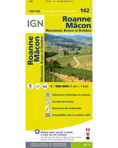IGN100 142 Roanne / Macon / Maconnais, Bresse et Dombes