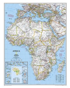 Africa pol. flat map