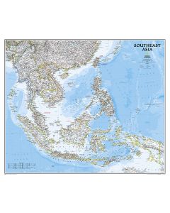 Asia South East pol. flat map